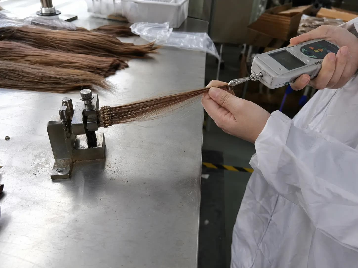 Hair Extension Tensile Strength Test