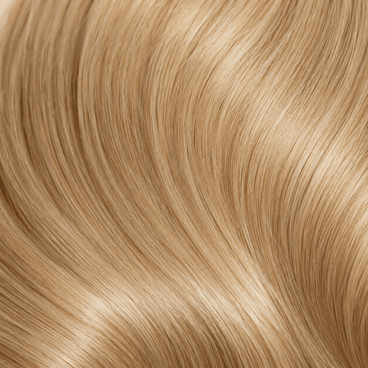 Close-up of smooth blonde hair fibers