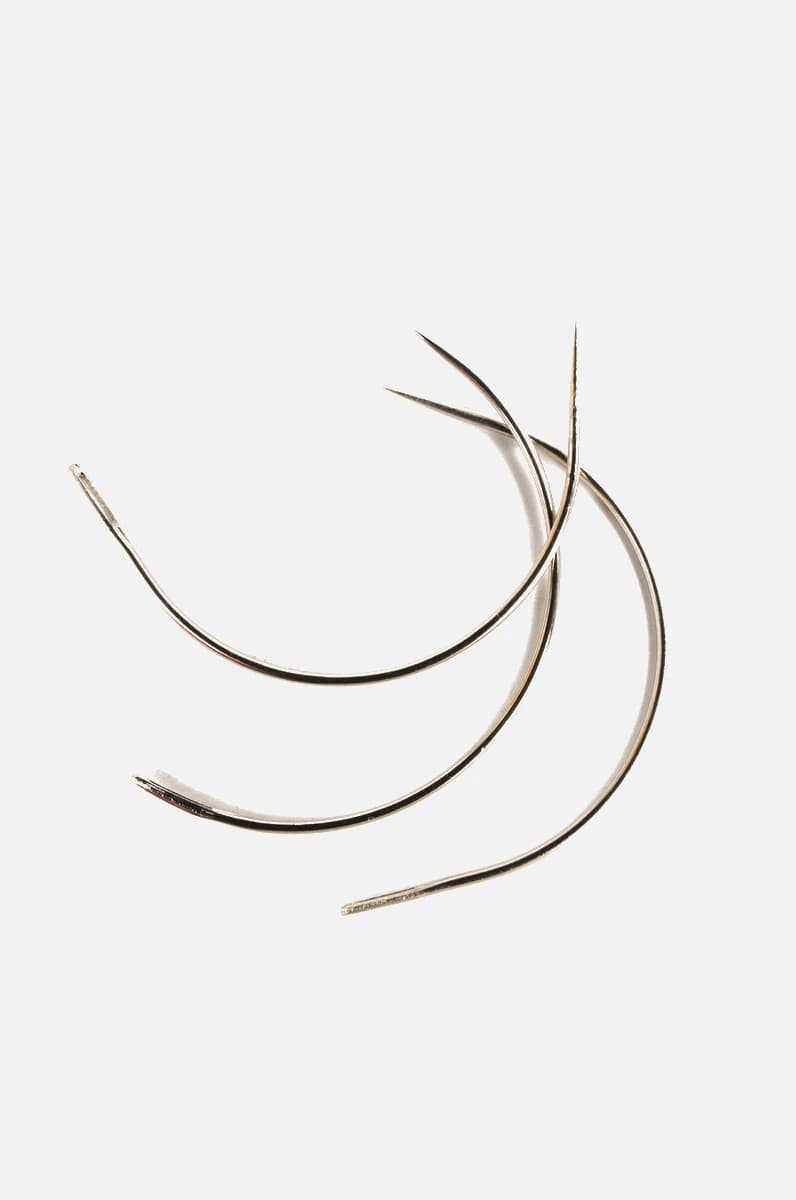 C Shaped Hair Extension Needle 3pcs